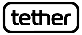 Logo tether- black